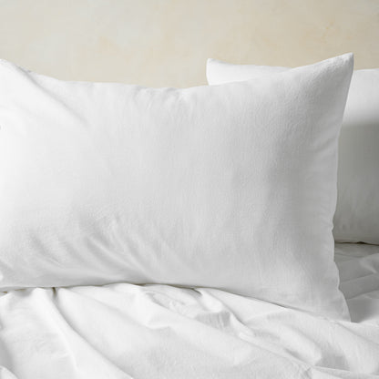 Optic White Linen Cotton Sham