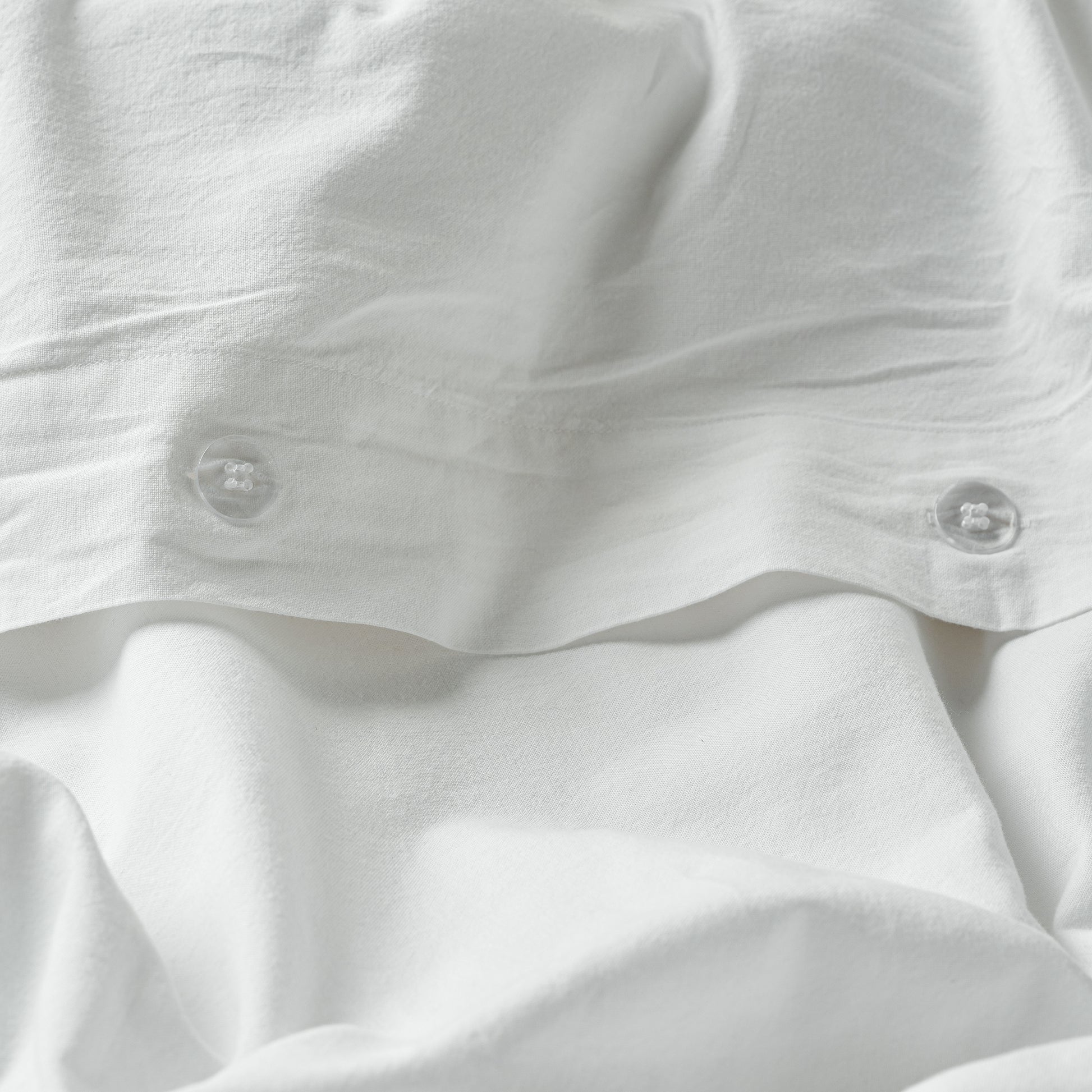 Optic White Melange Duvet Cover