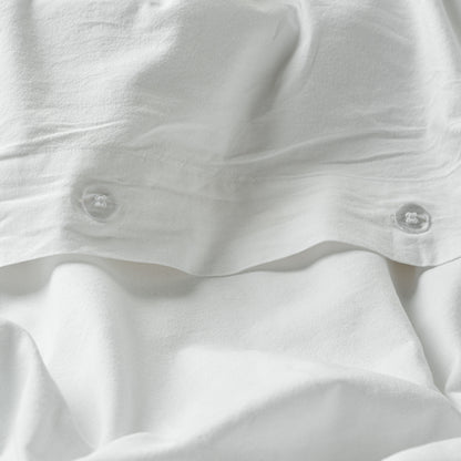 Optic White Melange Duvet Cover