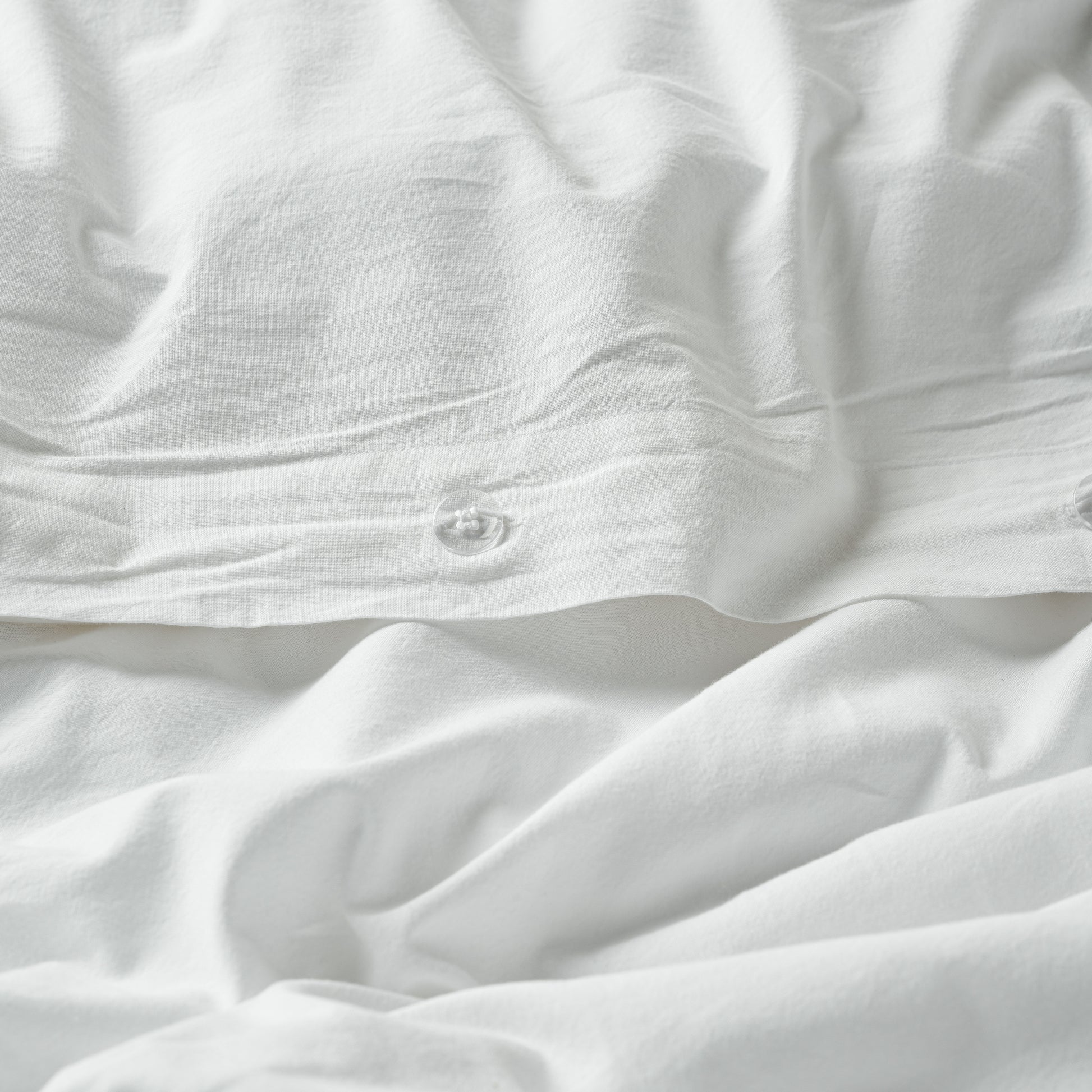 Optic White Melange Duvet Cover