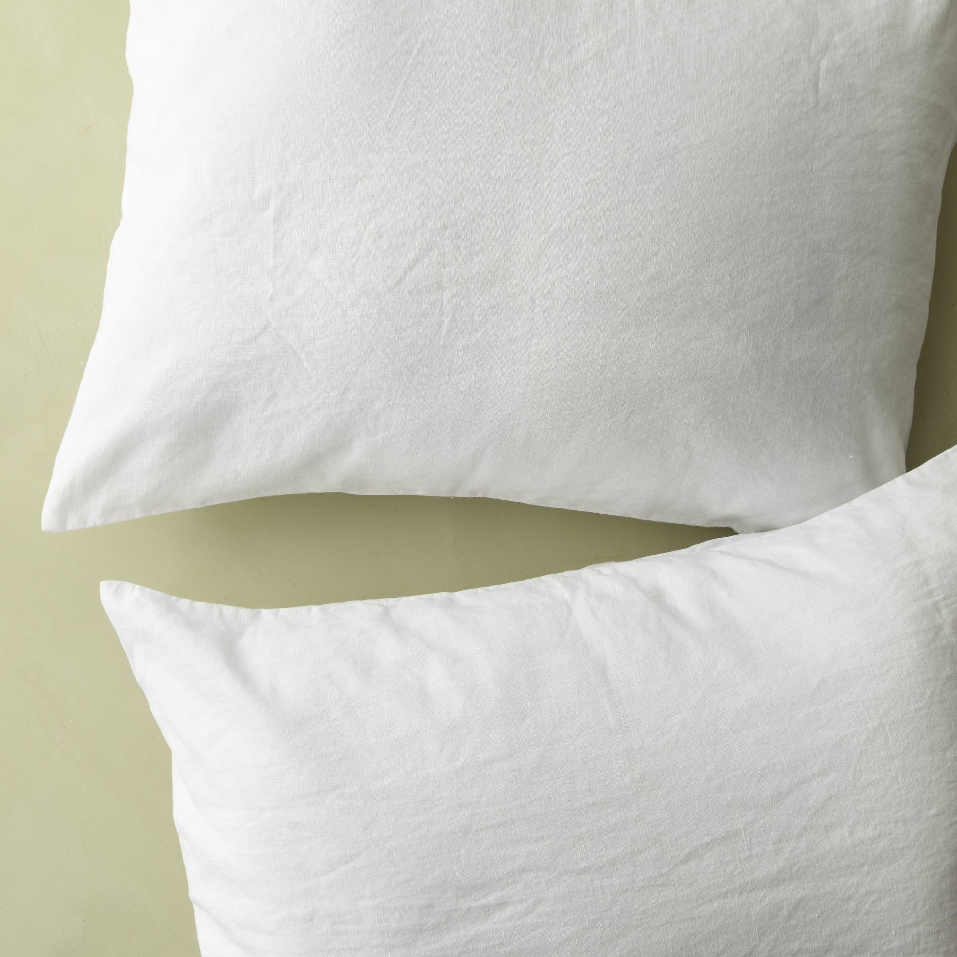 magnolia linen cotton pillow sham bedding in white