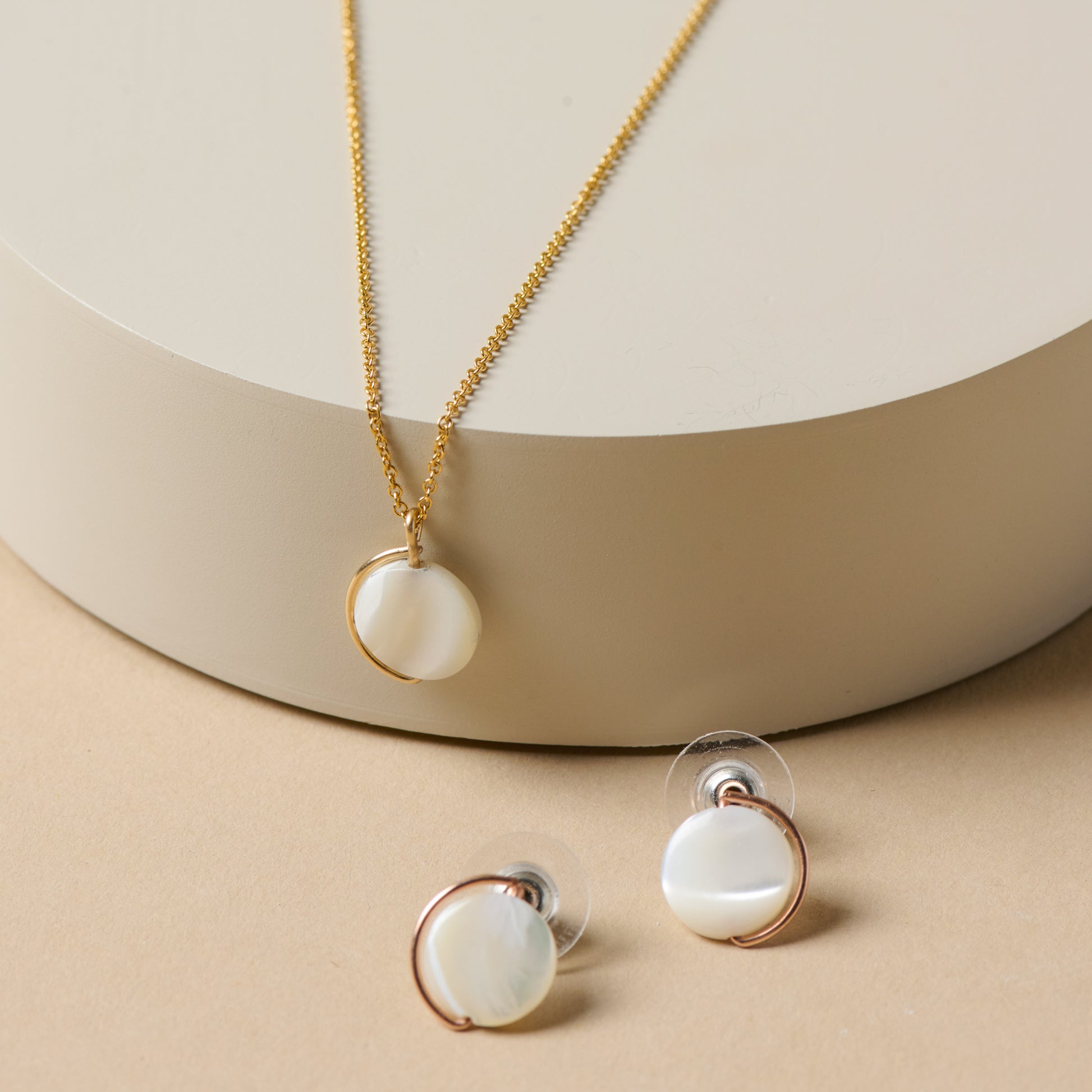 Wren Necklace with wren earrings