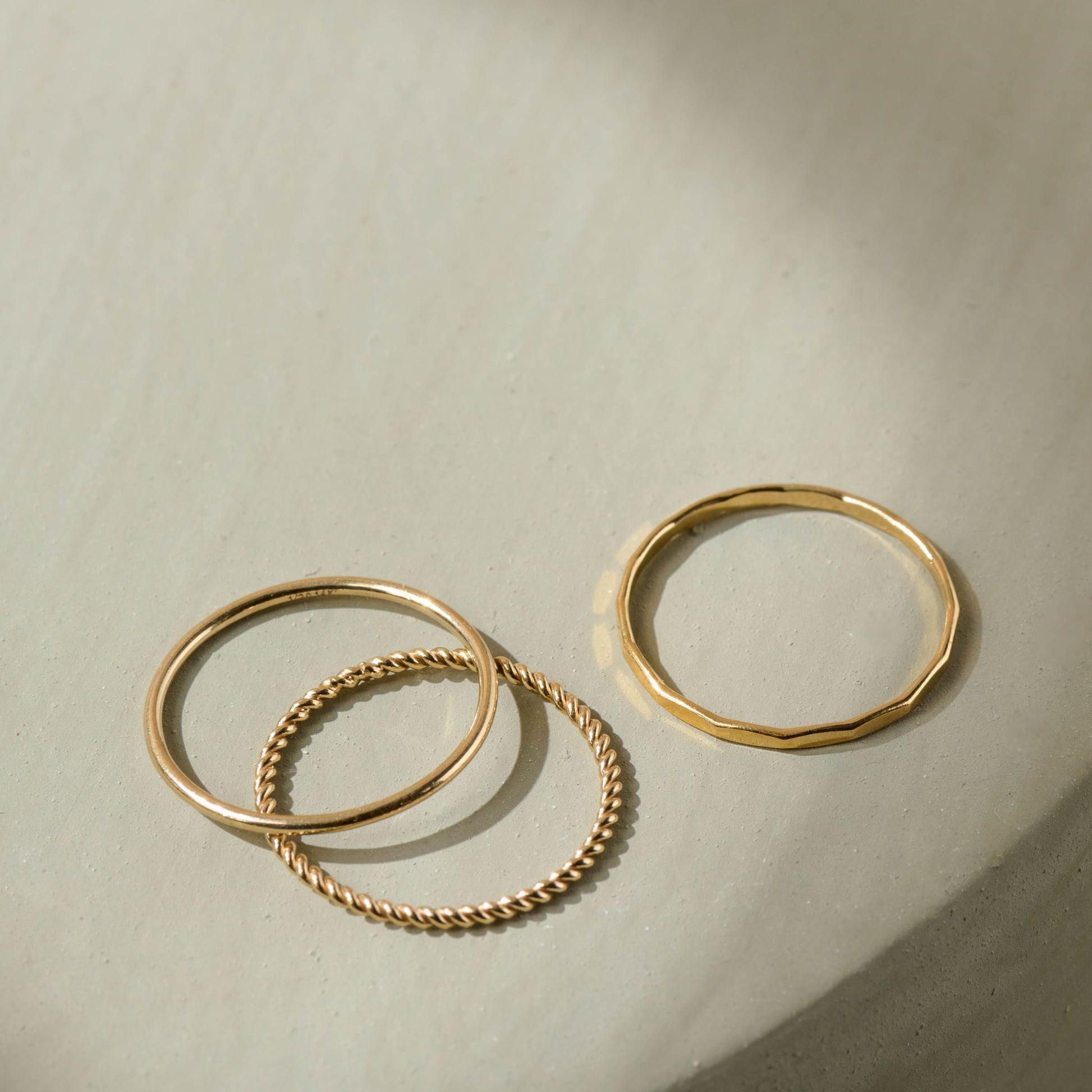 Magnolia Stacking Ring Set