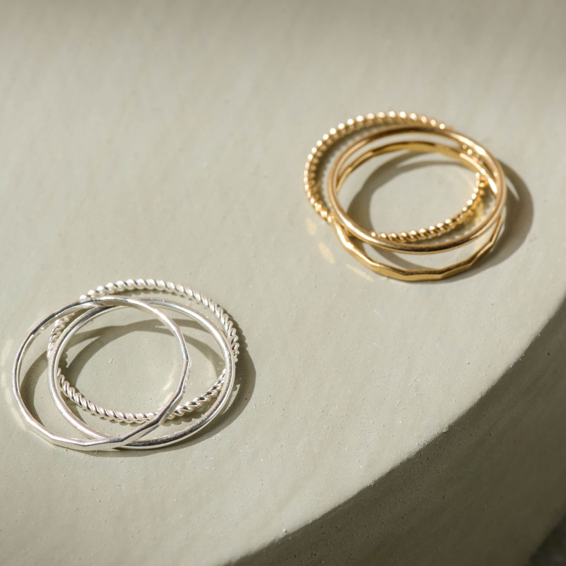 Magnolia Stacking Ring Set