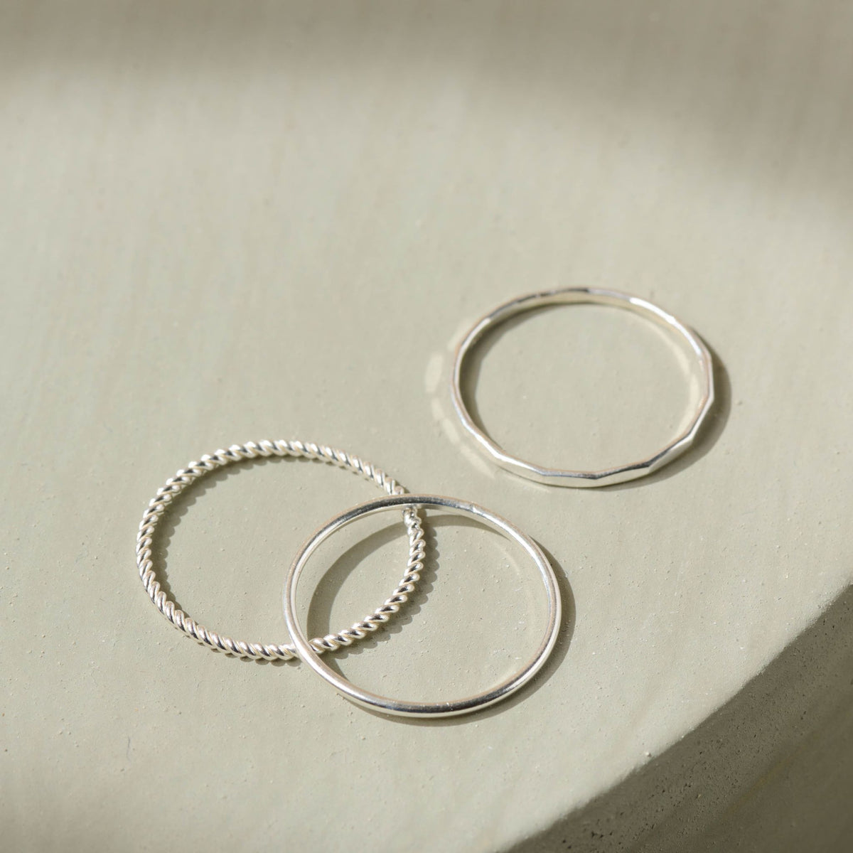 Magnolia Stacking Ring Set