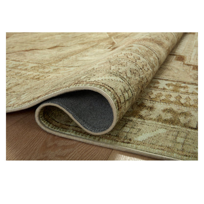 Sinclair Khaki Tobacco Rug rolled