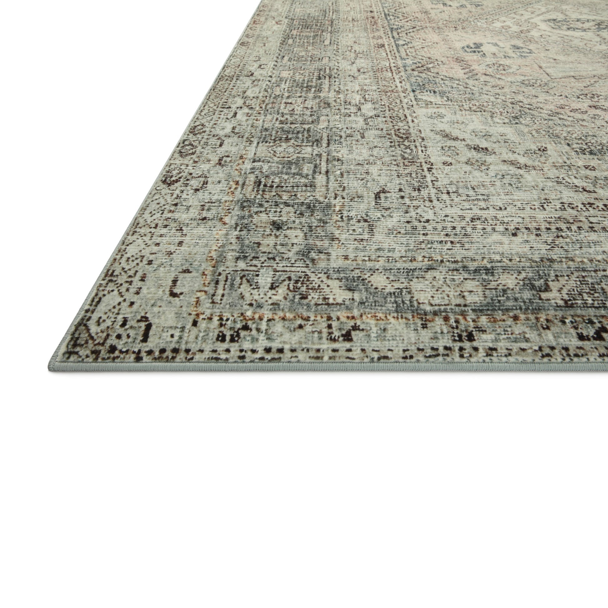 Sinclair Natural Sage Rug corner