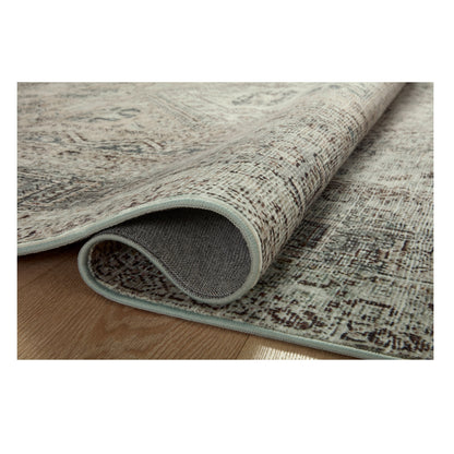 Sinclair Natural Sage Rug rolled