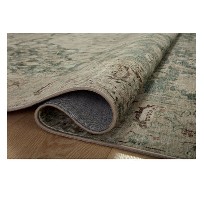 Sinclair Jade Sand Rug rolled