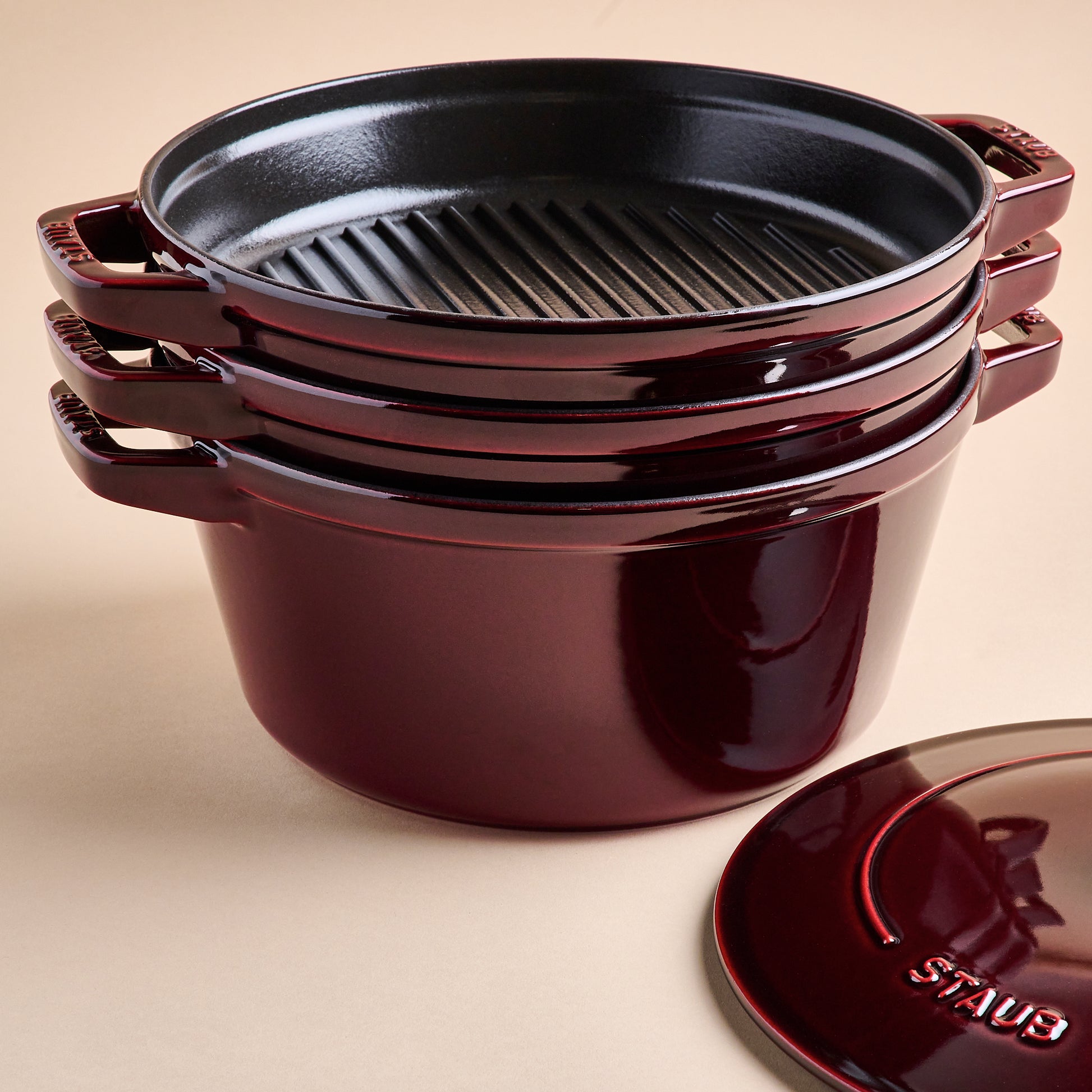 Magnolia Staub Stackable 4-Piece Set Stacked