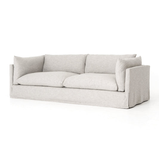 cream fabric sofa