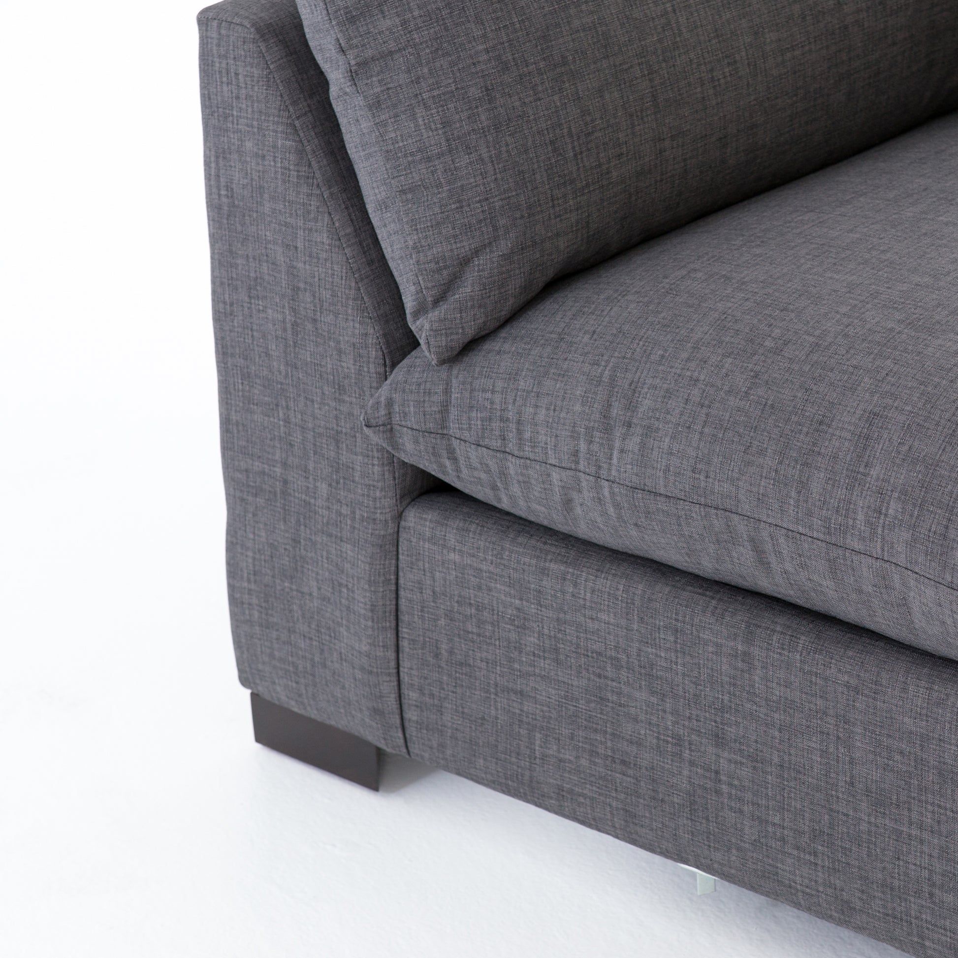 charcoal fabric u-shaped sectional sofa with ottoman for magnolia