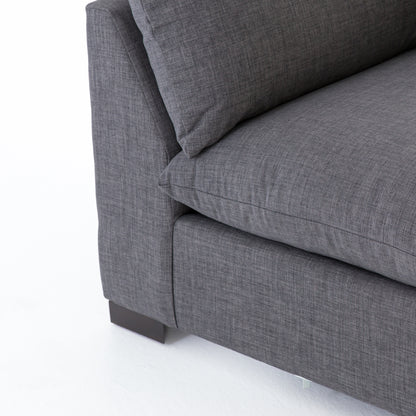 charcoal fabric u-shaped sectional sofa with ottoman for magnolia
