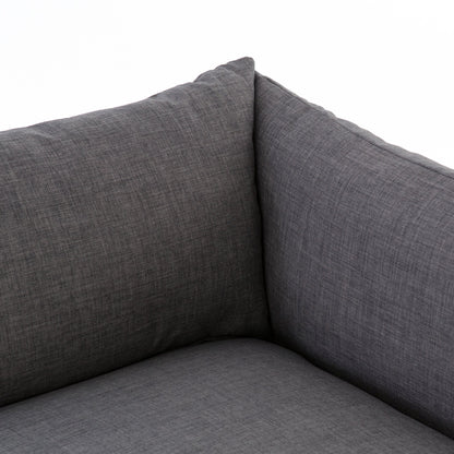 charcoal fabric u-shaped sectional sofa with ottoman for magnolia