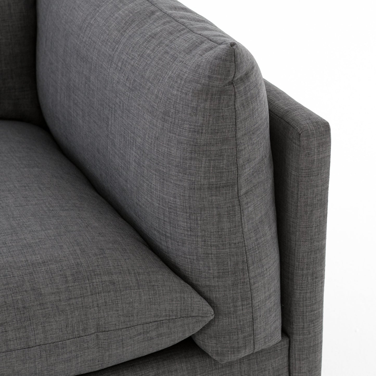 charcoal fabric u-shaped sectional sofa with ottoman for magnolia