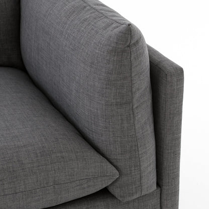 charcoal fabric u-shaped sectional sofa with ottoman for magnolia