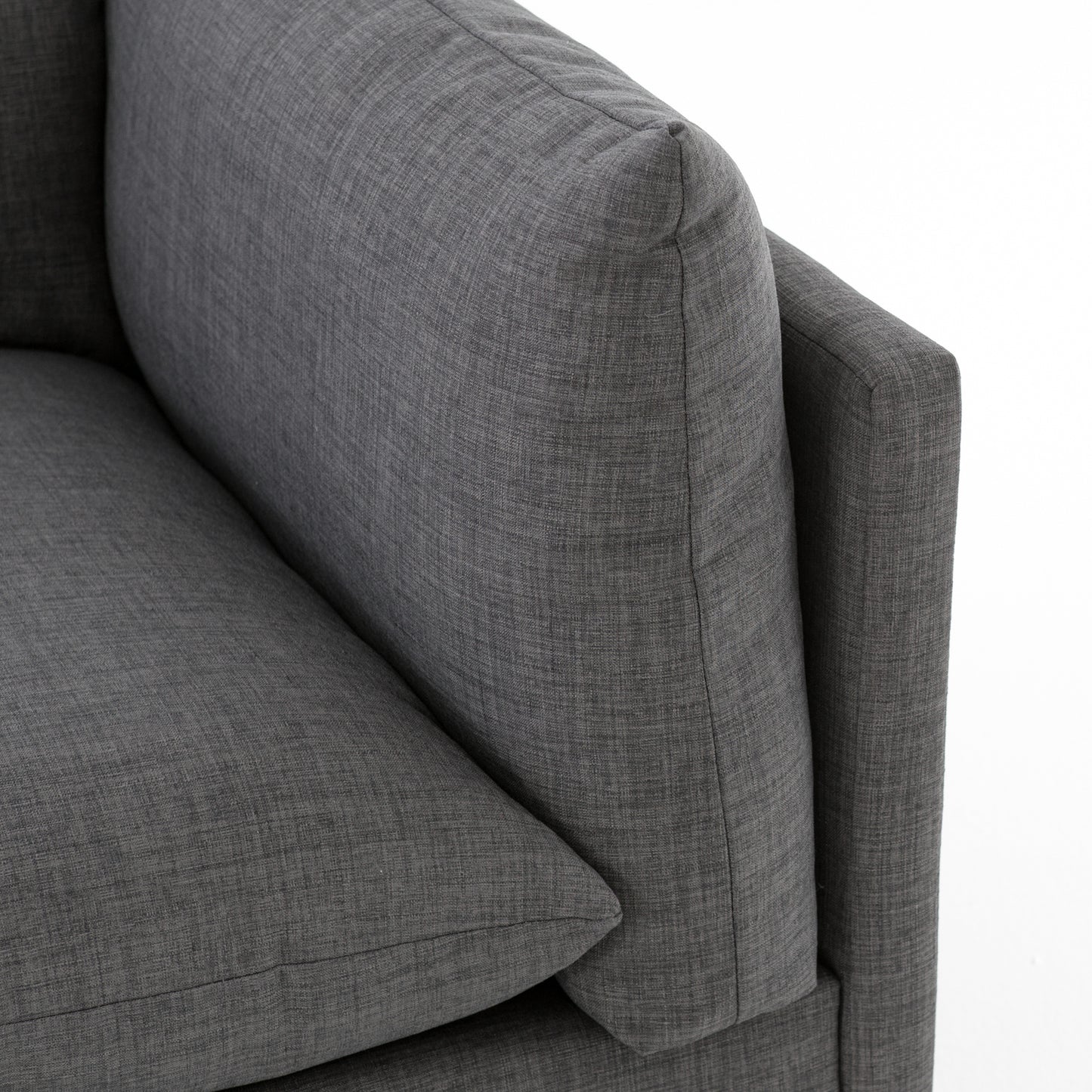 charcoal fabric 3-piece sofa with pillow top for magnolia