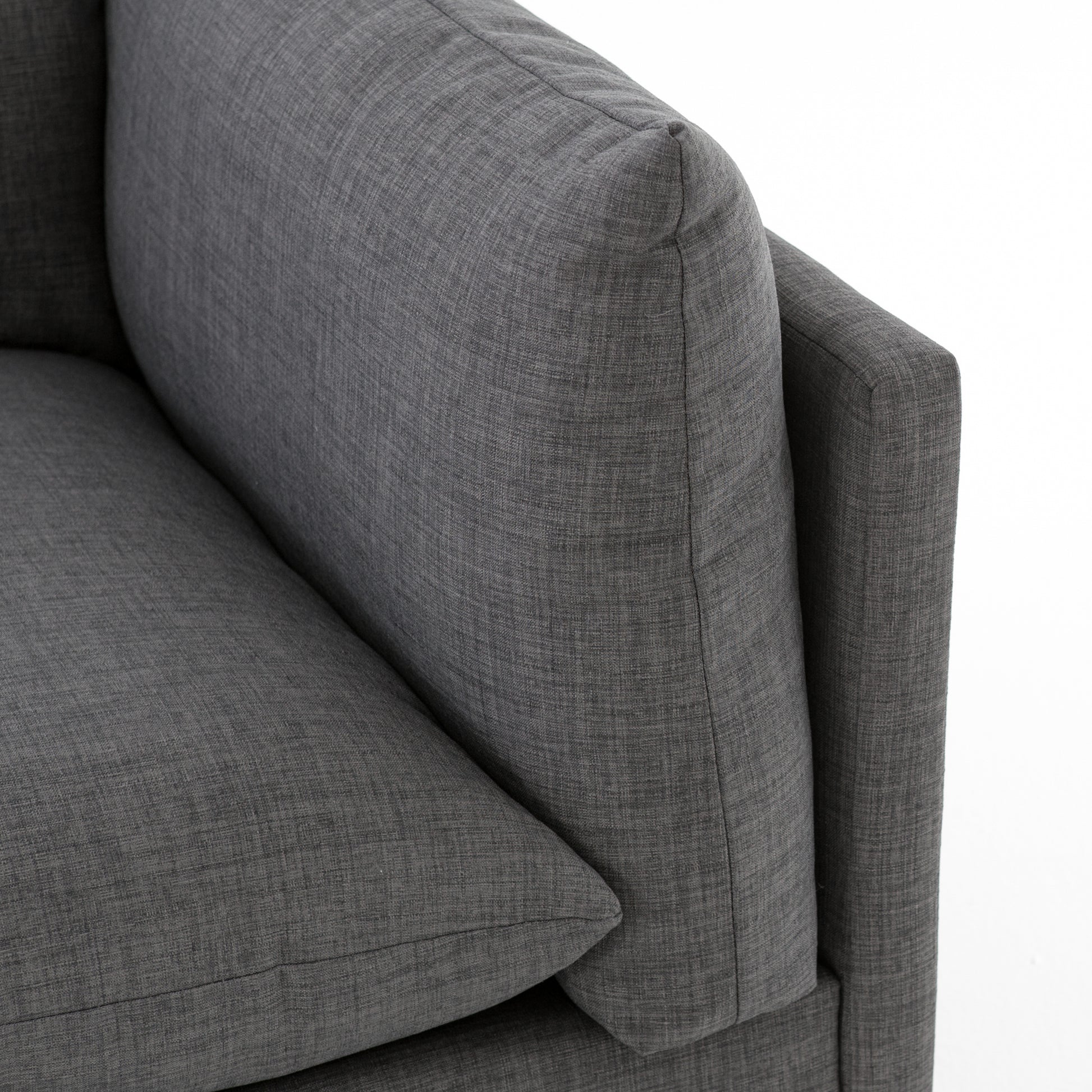 charcoal fabric 3-piece sofa with pillow top for magnolia