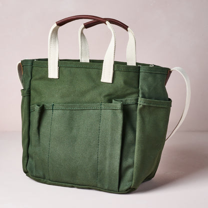 Magnolia Steele Canvas Utility Tote Olive Green