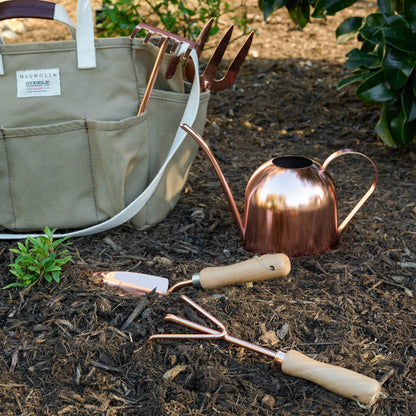 Magnolia Steele Canvas Utility Tote in garden