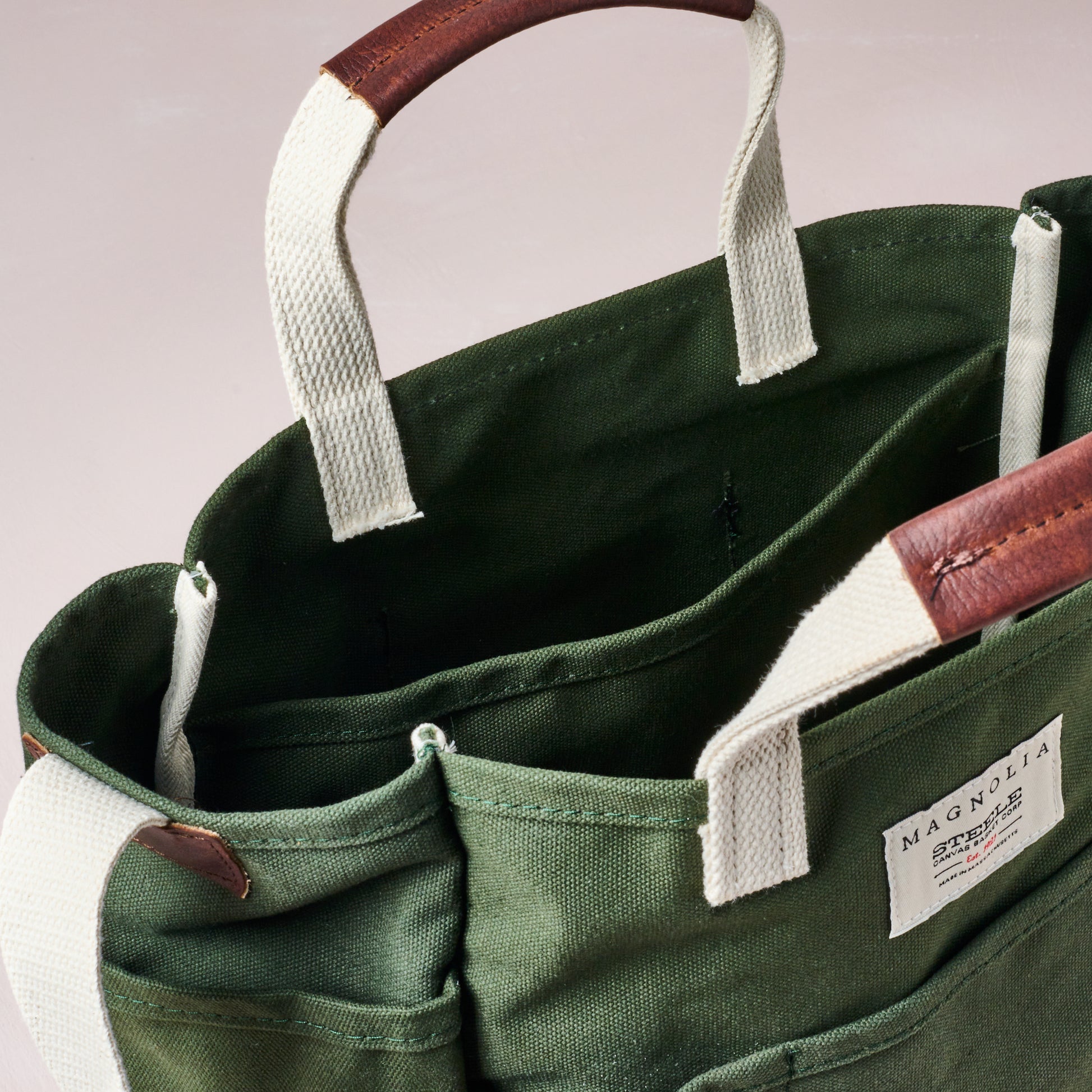 Magnolia Steele Canvas Utility Tote Olive Green