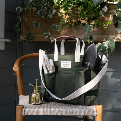 Magnolia Steele Canvas Utility Tote Olive Green