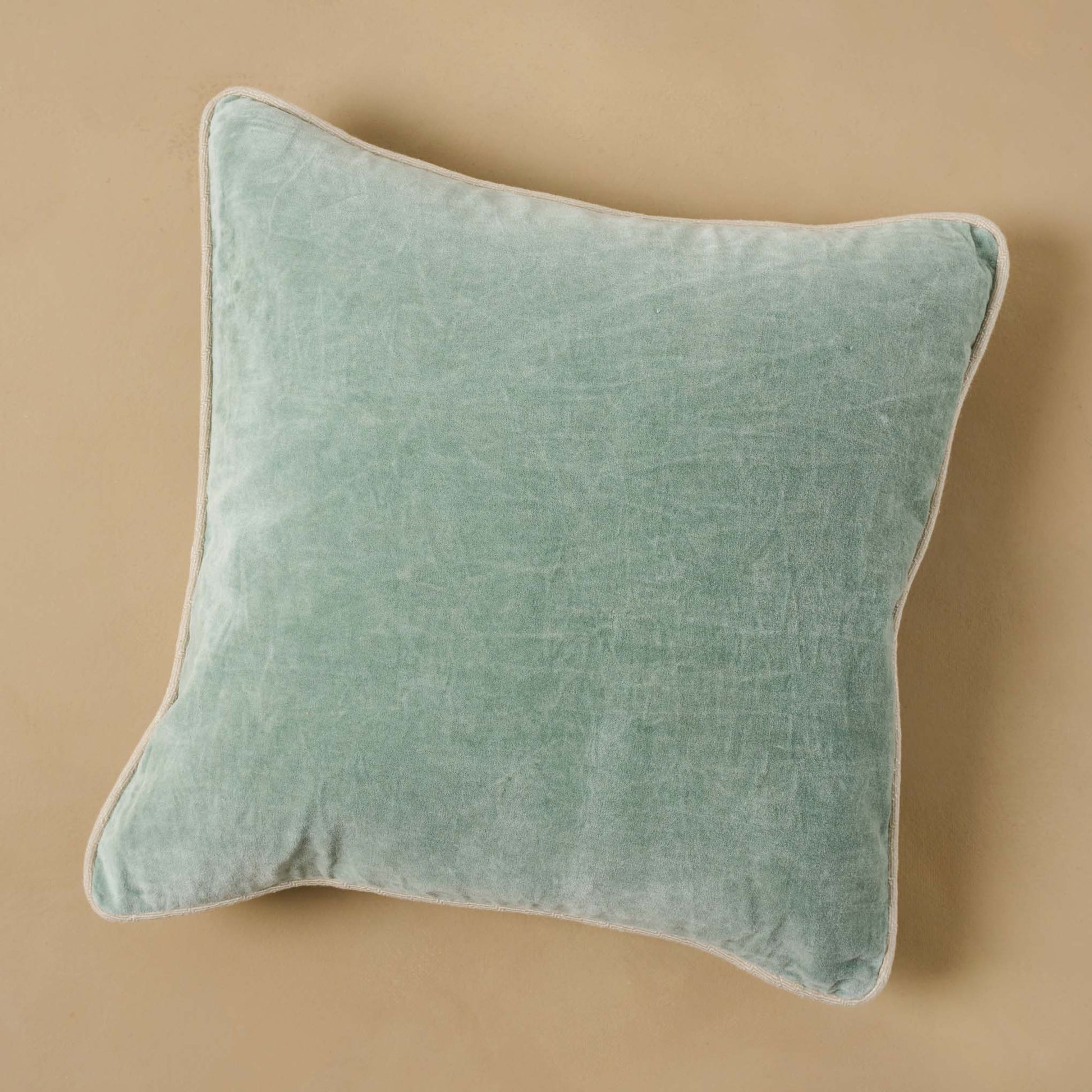 Heirloom Velvet Pillow in bay green