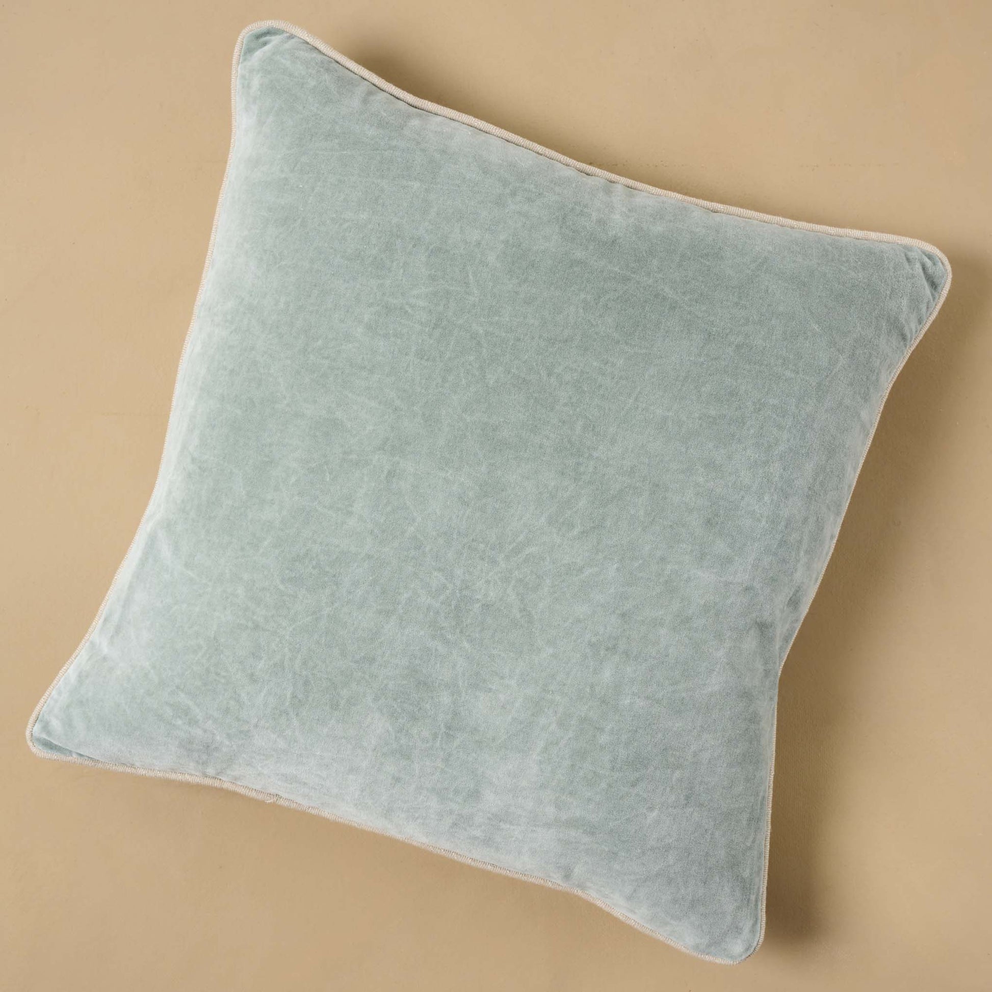 Heirloom Velvet Large Pillow in bay green