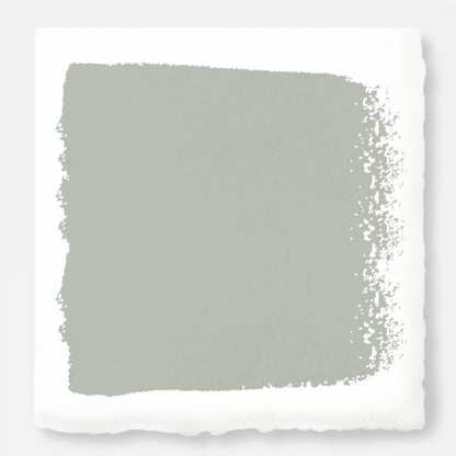 Cloudy gray with mint green and sky blue undertones paint