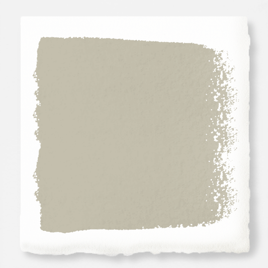 Sandy tan with pink door and cabinet paint named cinnamon sugar