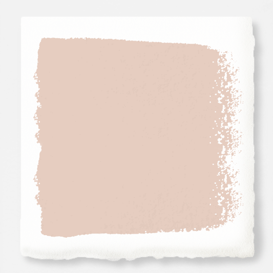 Pale neutral pink with accented of peach exterior paint