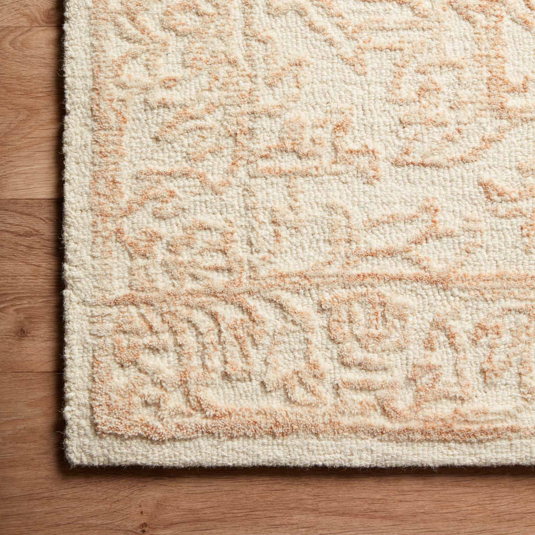 ivory and light pink traditional area rug