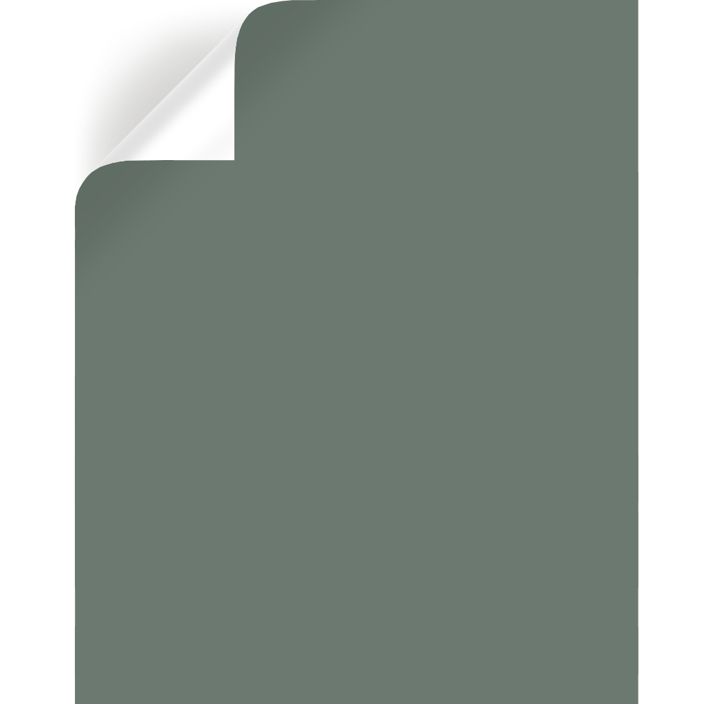 dark green-grey paint peel and stick sample