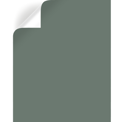 dark green-grey paint peel and stick sample