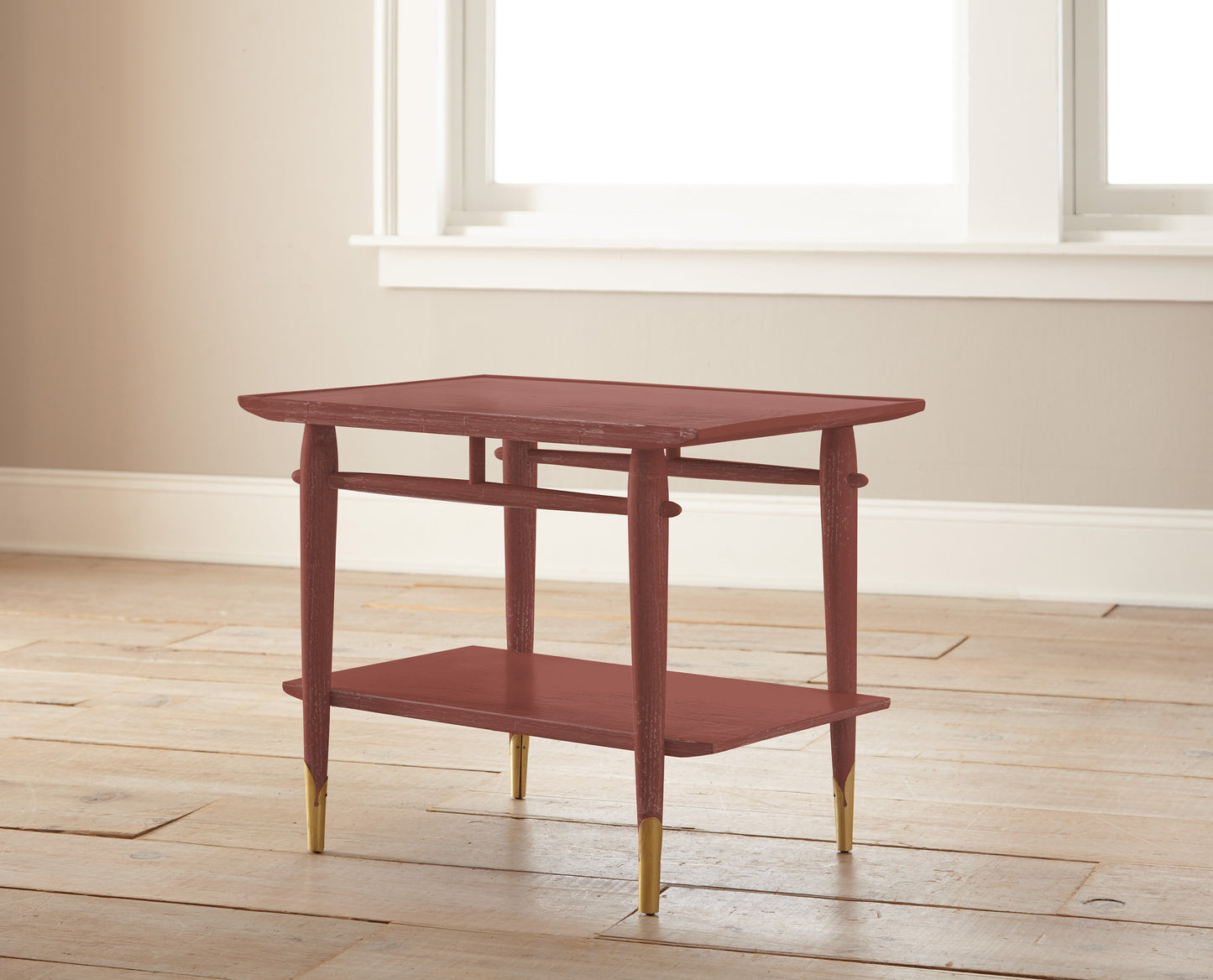dark rust-red chalk paint
