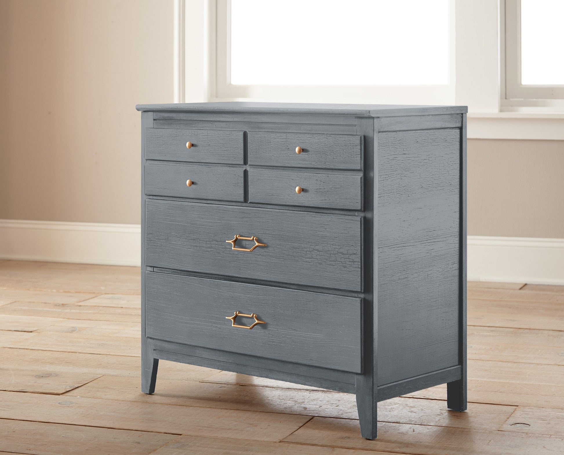 dark grey with blue undertone chalk paint