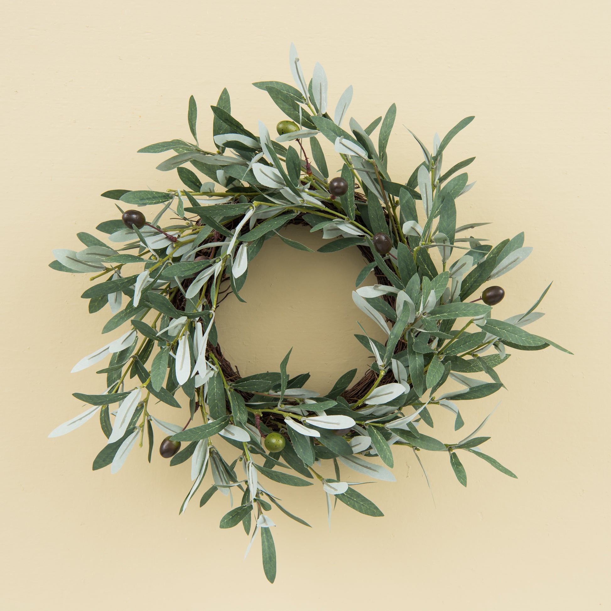 small faux olive wreath