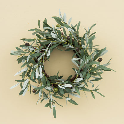 small faux olive wreath
