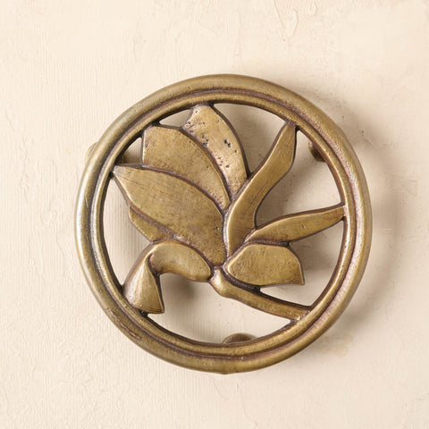 Magnolia Antique Brass Trivet