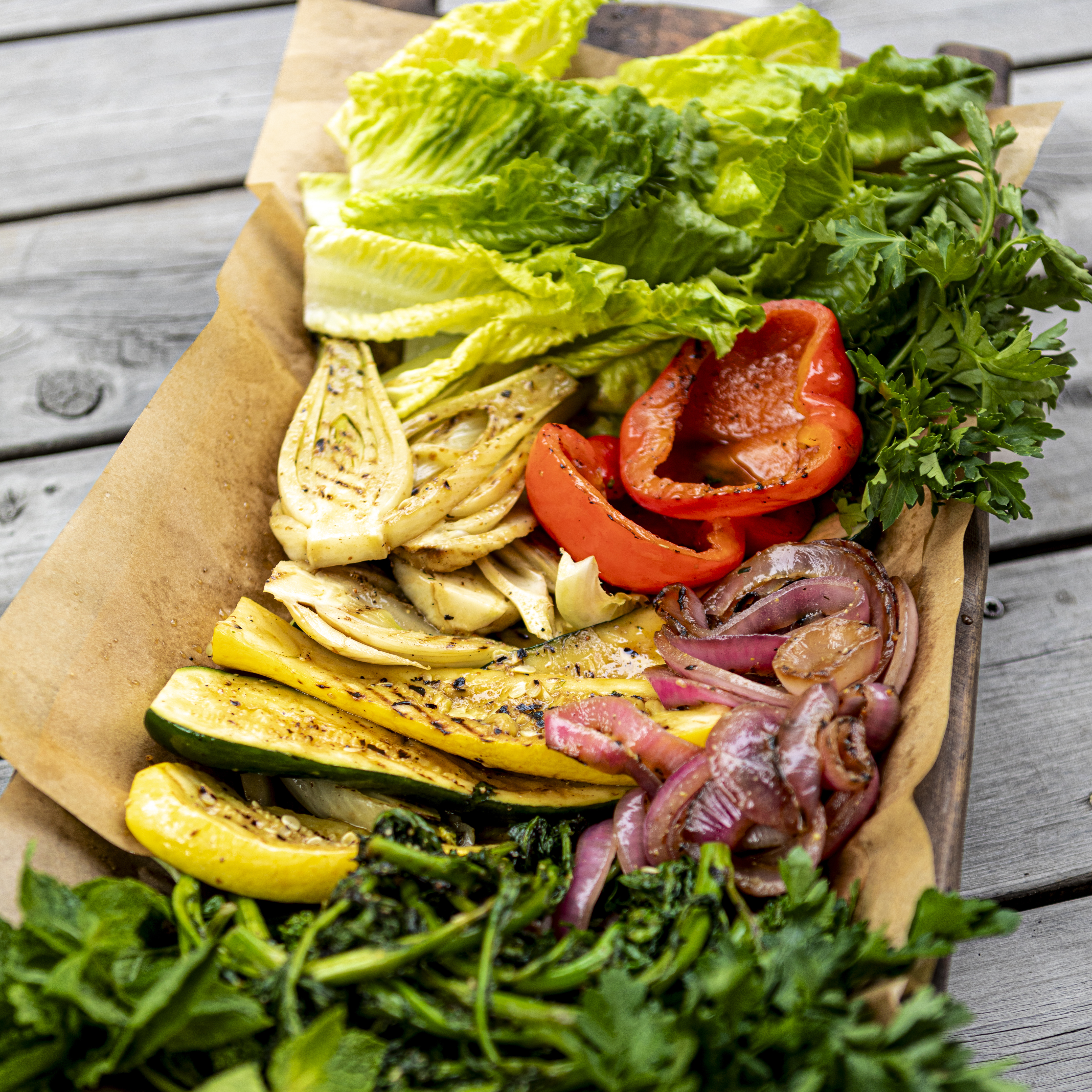 Annie Starke's Marinated Vegetables and Crunchy Lettuce