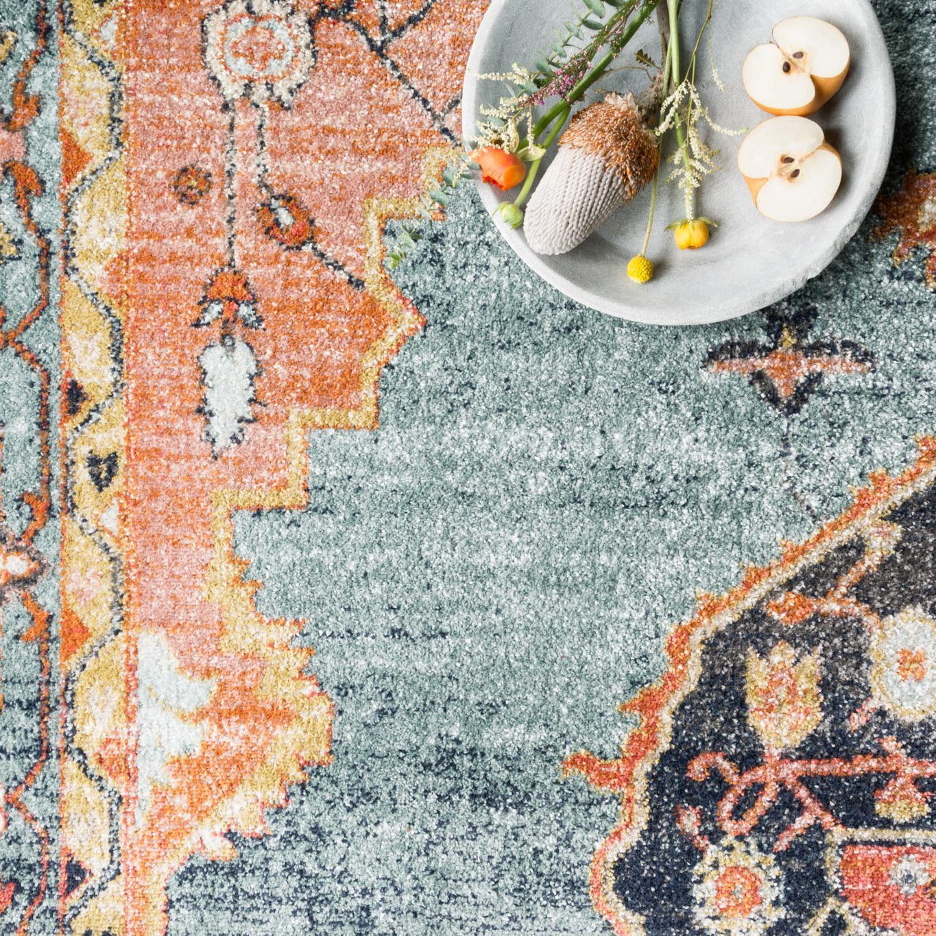multi colored rugs tile