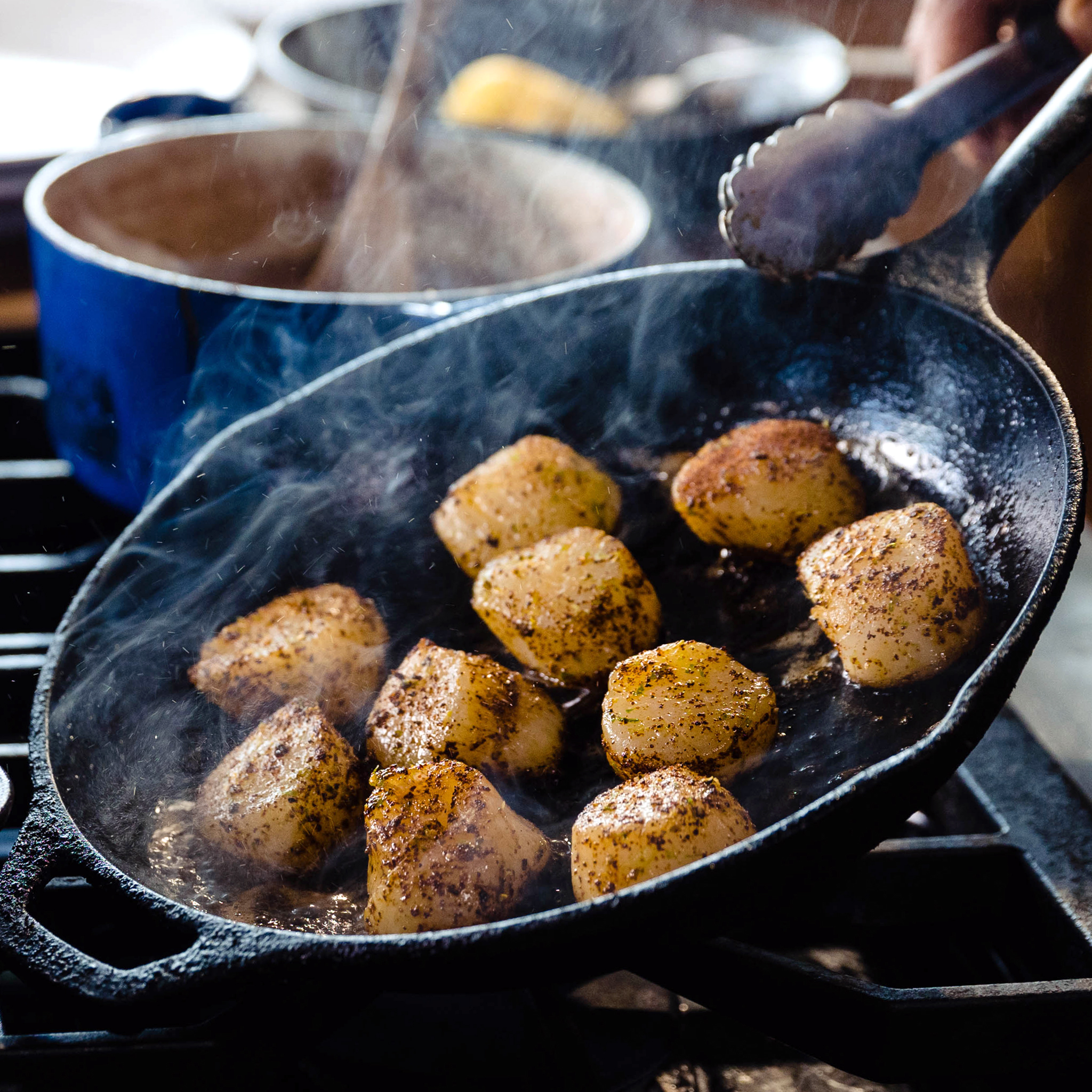 Eduardo Garcia's Red Chile Maple Scallops