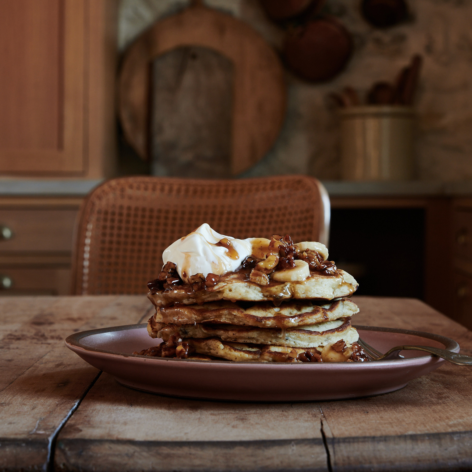 Bananas Foster Pancakes