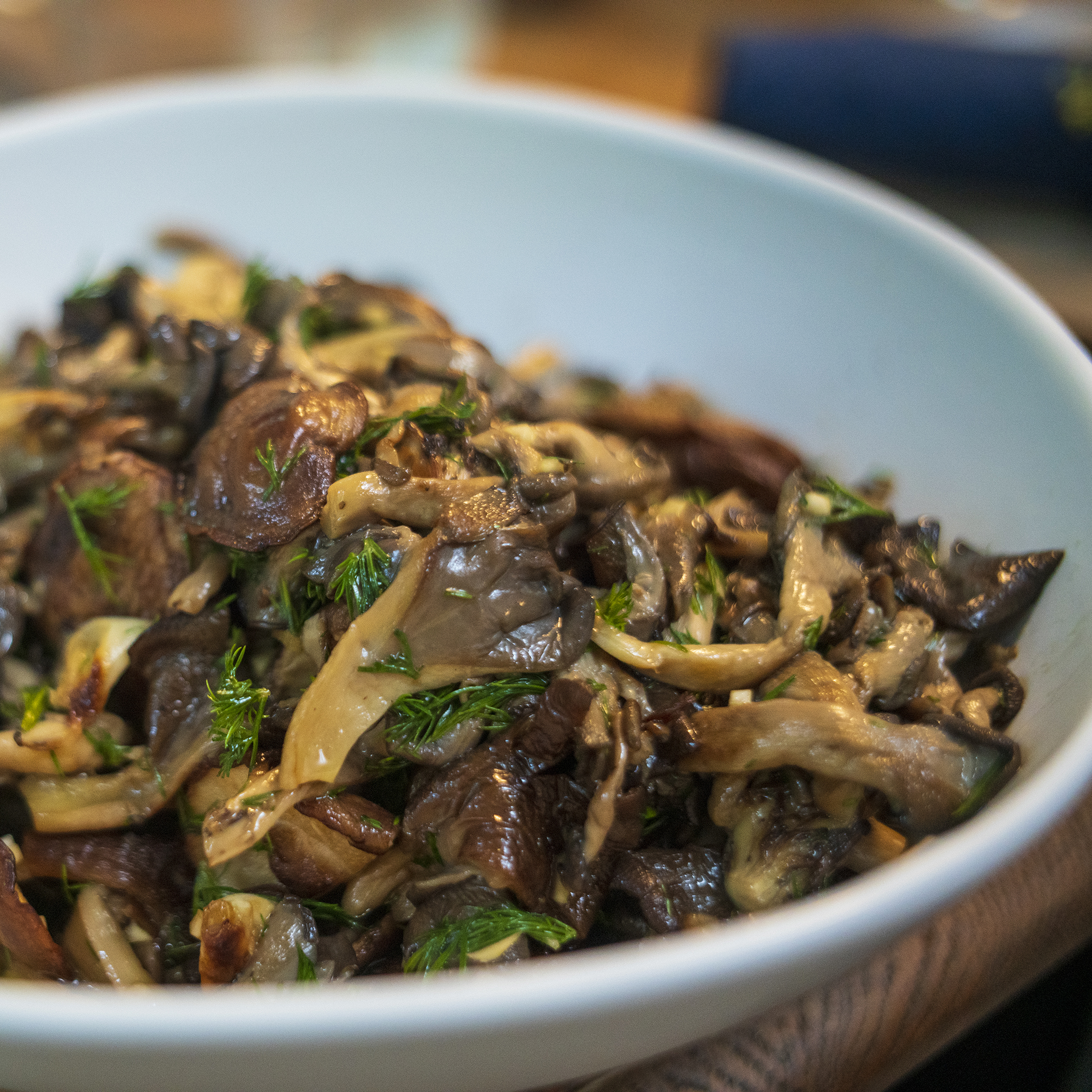 Katie Button's Roasted Mushrooms with Honey Vinaigrette