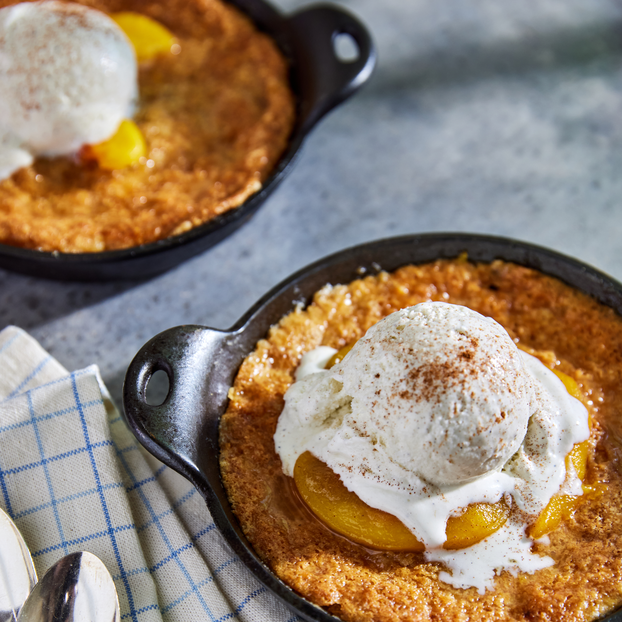 Joanna Gaines' Skillet Peach Cobbler