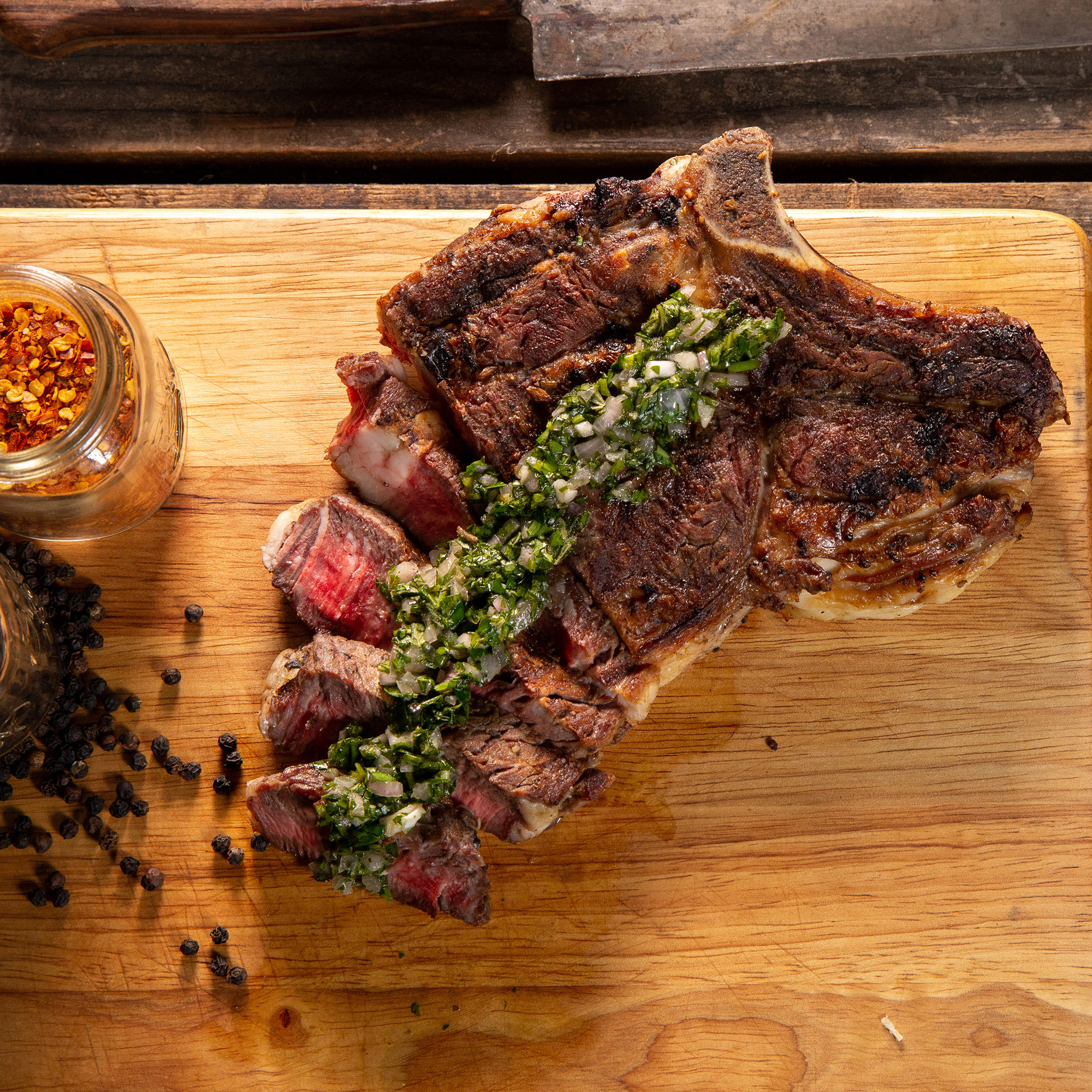 Elizabeth Poett's Ribeye Steak with Chimichurri