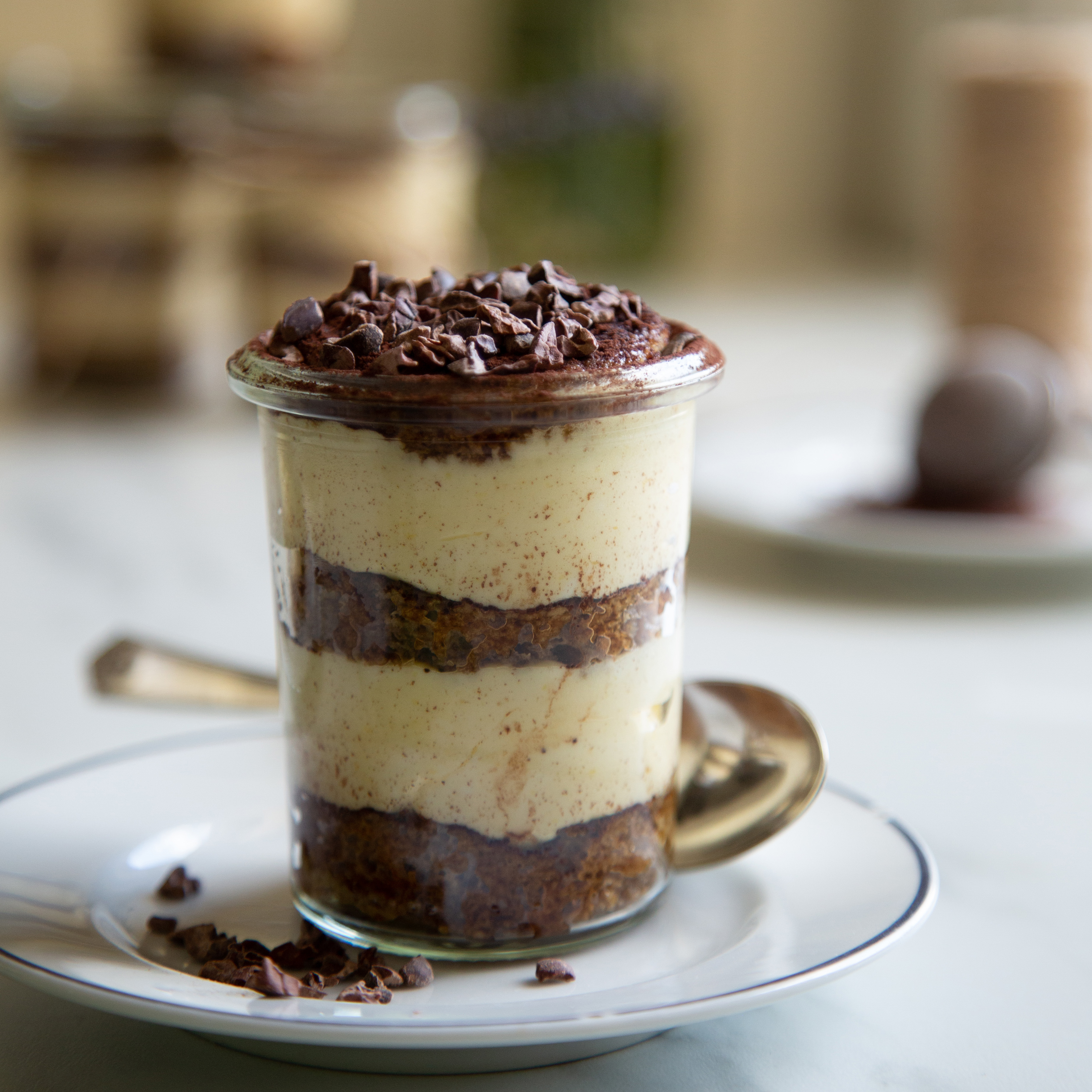 Tiramisu with Lavender in a Jar