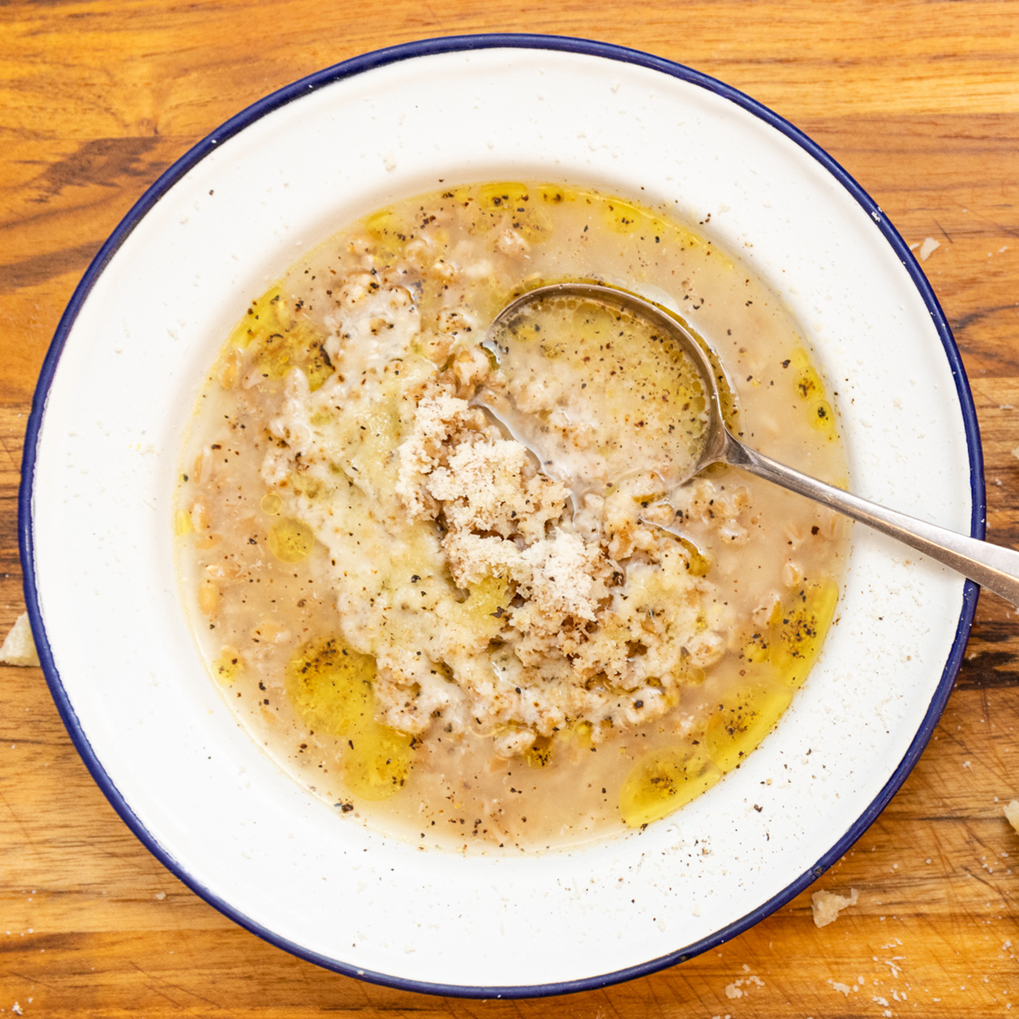 Carla Lalli Music's Brothy Wheat Berries and Parm