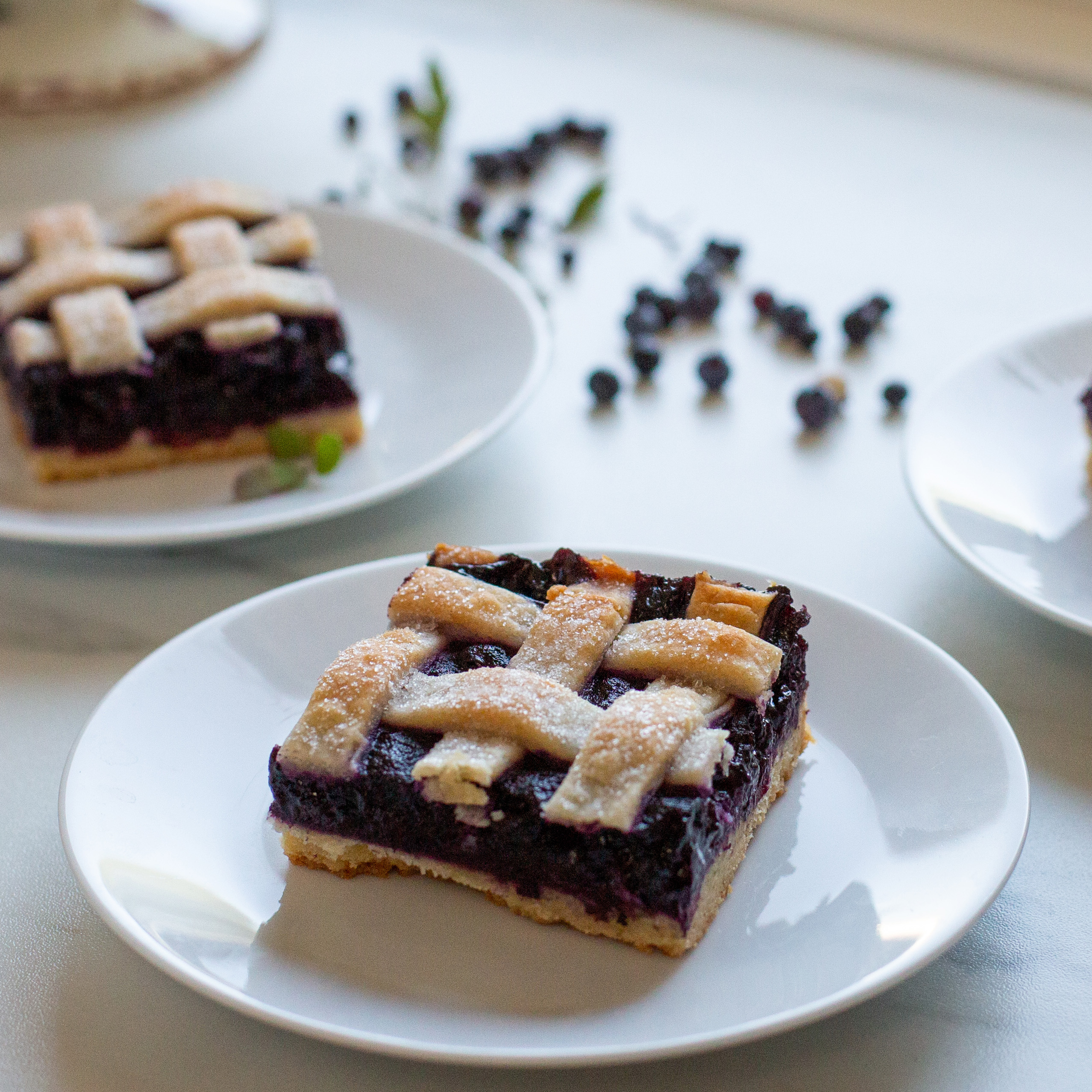 Zoe Francois' Blueberry Lattice Bars