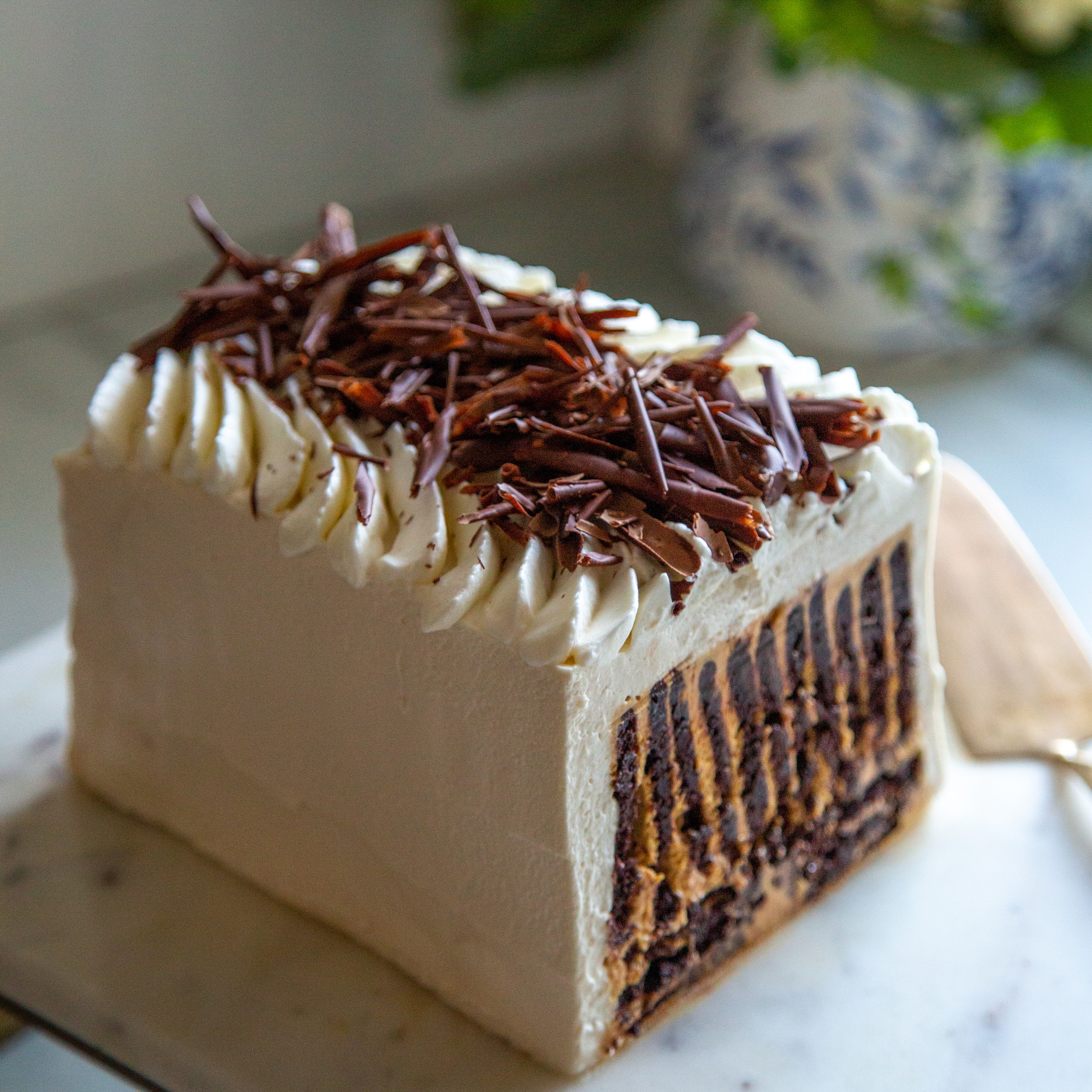 Zoe Francois' Icebox Cake with Chocolate Wafers and Caramel Cream